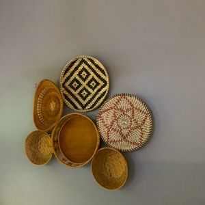 Boho wall baskets- set of 6